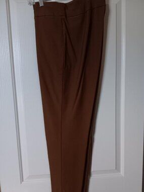 Chico's Brigette full length pull on tobacco brown slacks Chico's size 2.5/L/14
